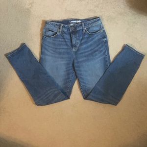 Lands End mid rise curvy skinny size 12 jeans